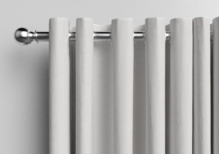 Hampshire (Blackout) Eyelet, Platinum - Ready Made Curtains - Image 10